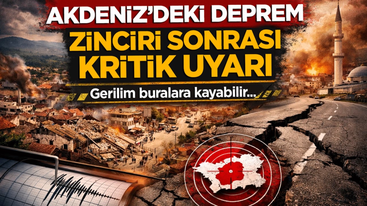 Akdeniz'deki deprem zinciri sonrası kritik uyarı: Fay hattındaki gerilim buralara kayabilir
