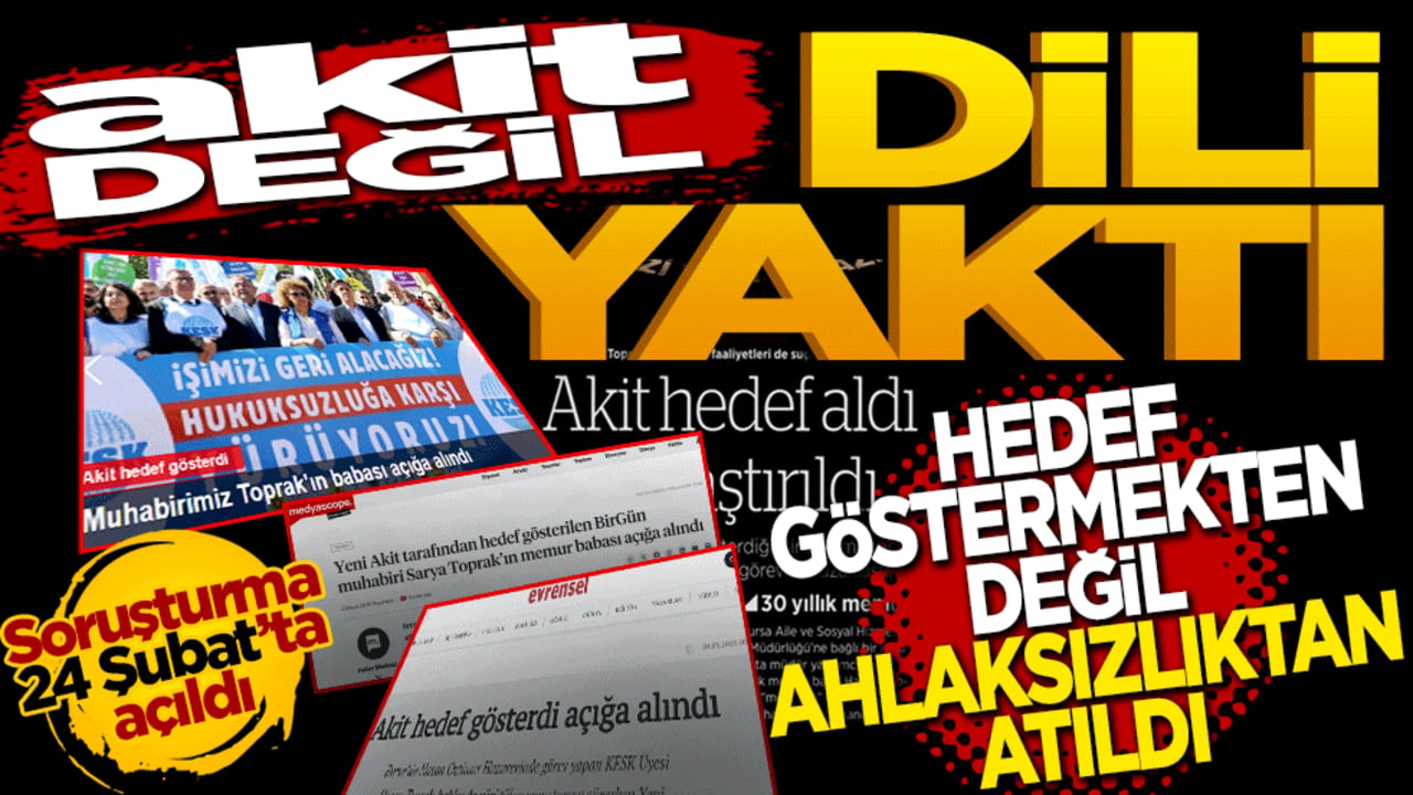 Akit değil dili yaktı! Hedef göstermekten değil ahlaksızlıktan atıldı