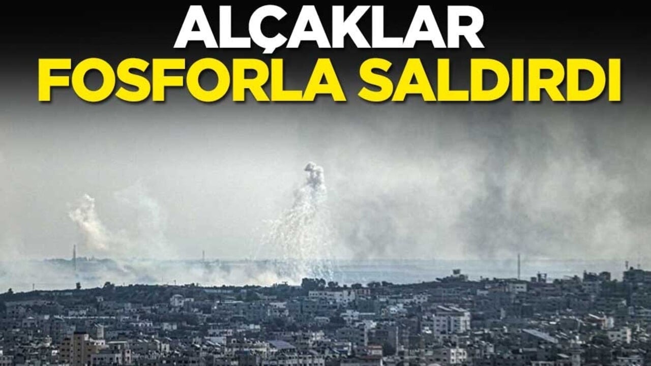 Alçaklar fosforlu top mermiyle saldırdı