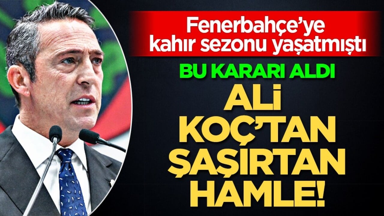 Ali Koç'tan Fenerbahçe'ye büyük jest! Kadıköy'e kahır sezonu yaşatmıştı...
