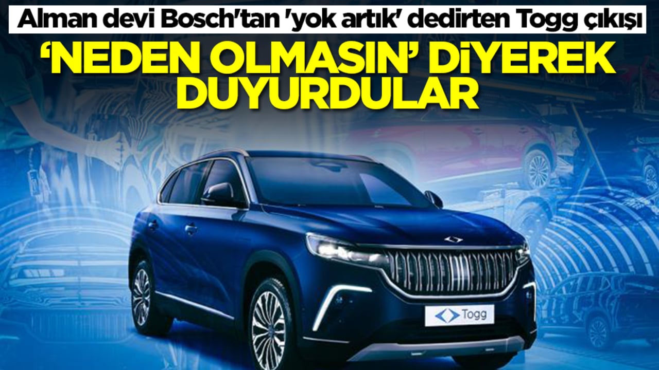 Alman devinde tüm Türkiye'ye 'yok artık' dedirten Togg çıkışı' 'Neden olmasın?' diyerek duyurdular