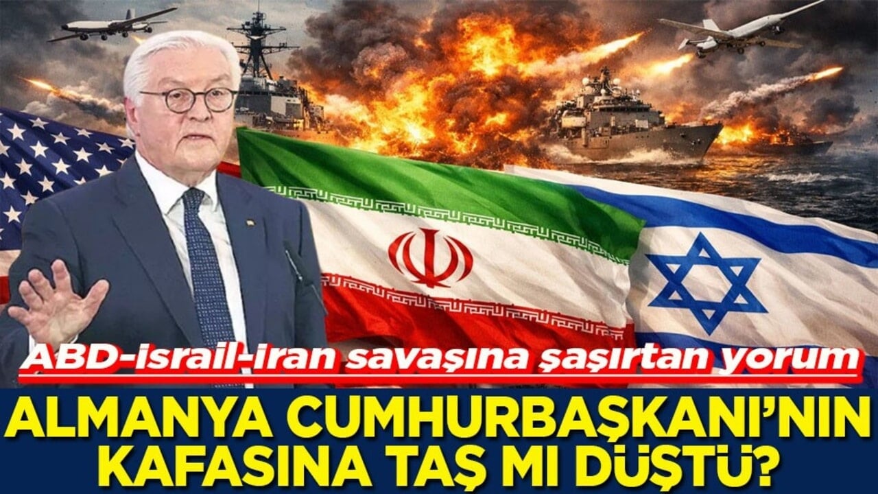 Almanya Cumhurbaşkanı'nın kafasına taş mı düştü?