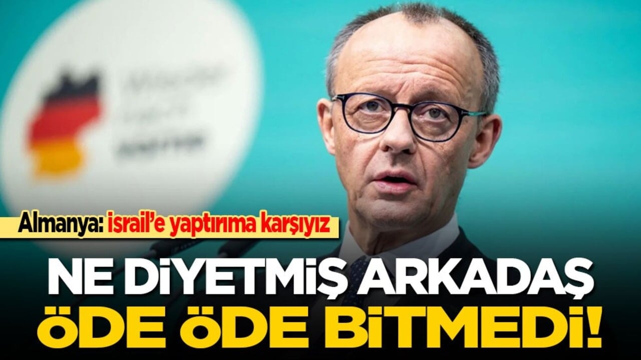 Almanya: İsrail’e yaptırıma karşıyız! Ne diyetmiş arkadaş öde öde bitmedi!