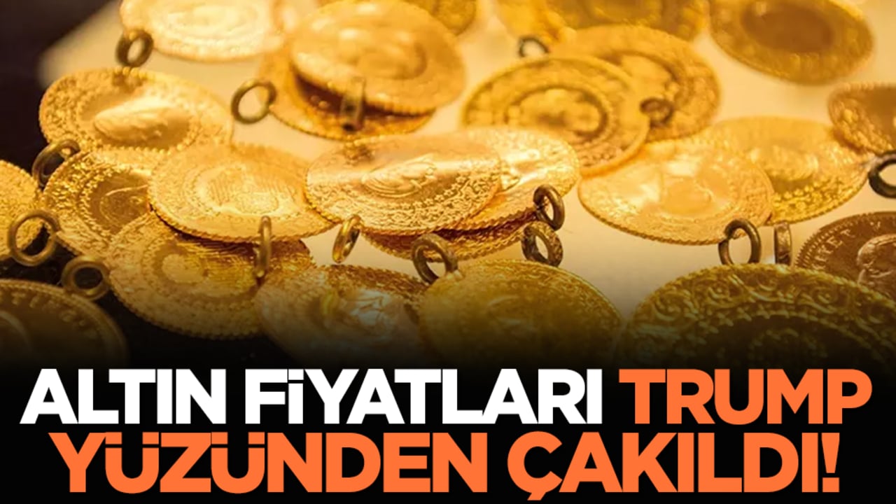 Altın fiyatları Trump yüzünden çakıldı!