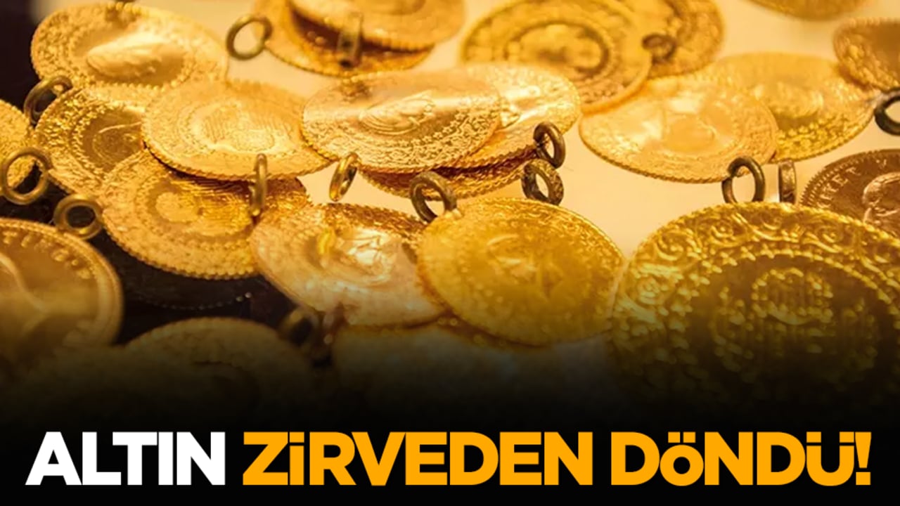 Altın zirveden döndü!