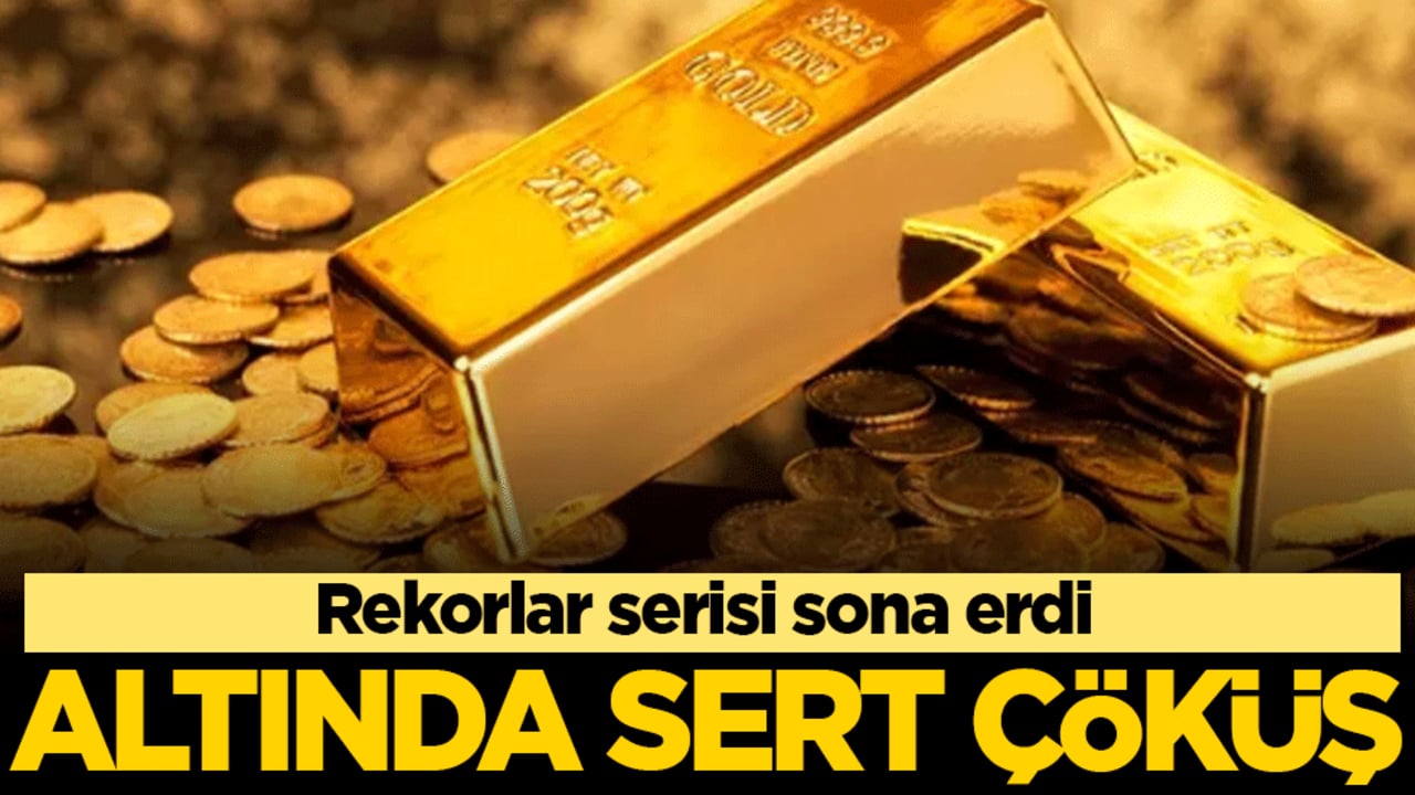 Altında sert çöküş: Rekorlar serisi sona erdi!