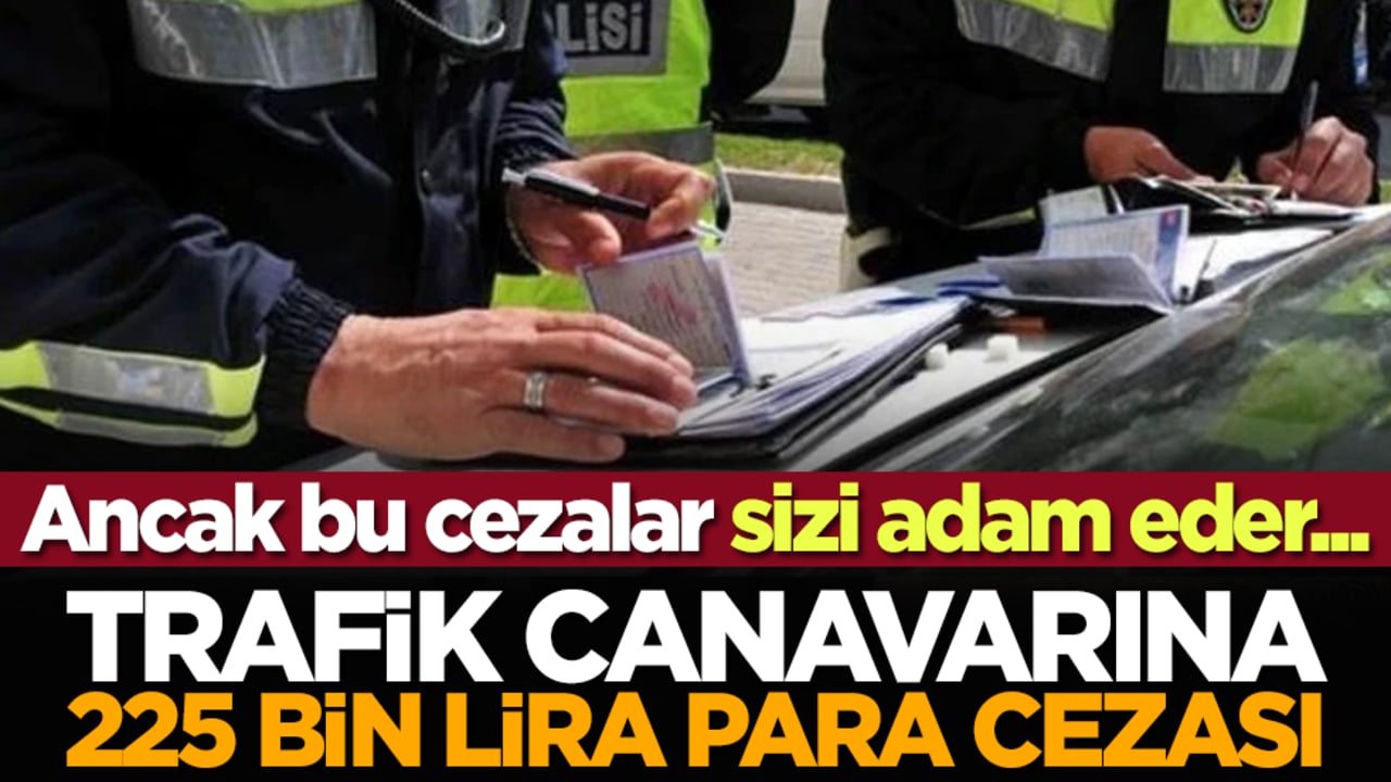 Ancak bu cezalar sizi adam eder... Trafik canavarına 225 bin lira para cezası