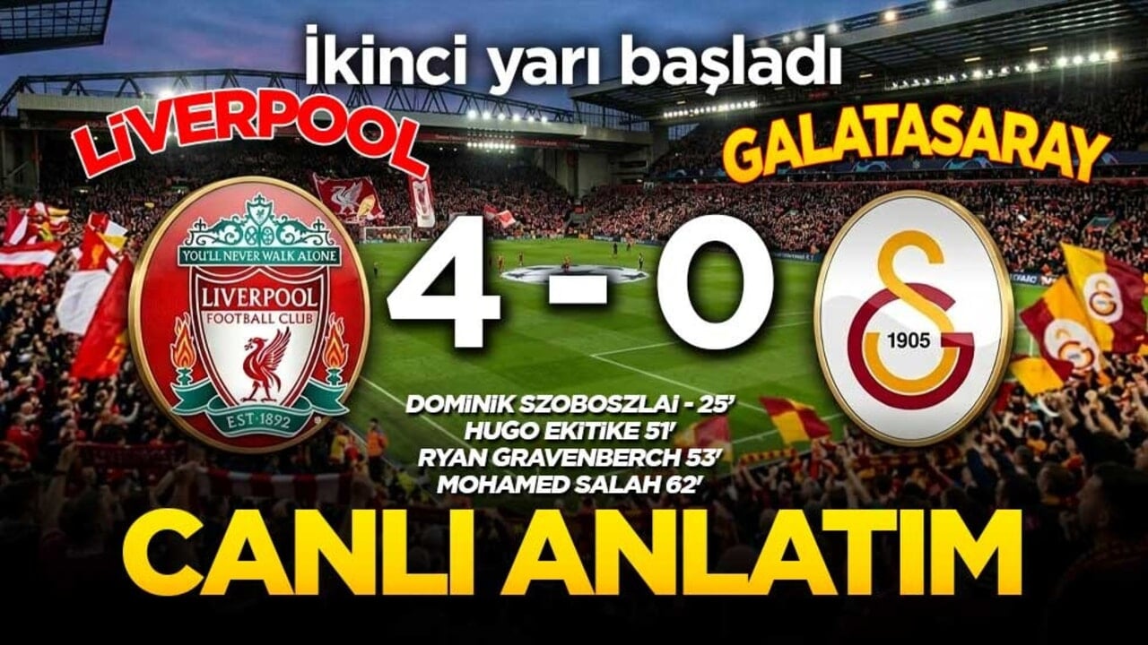 Anfield Road'da dev randevu! Liverpool - Galatasaray maçı canlı anlatımla burada!