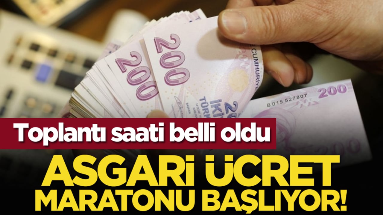 Asgari ücret maratonu başlıyor!