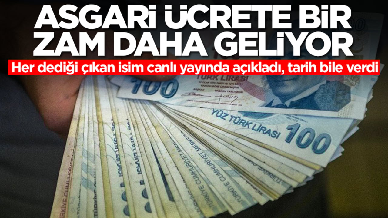 Asgari ücrete bir zam daha geliyor! Her dediği çıkan isim canlı yayında açıkladı, tarih bile verdi
