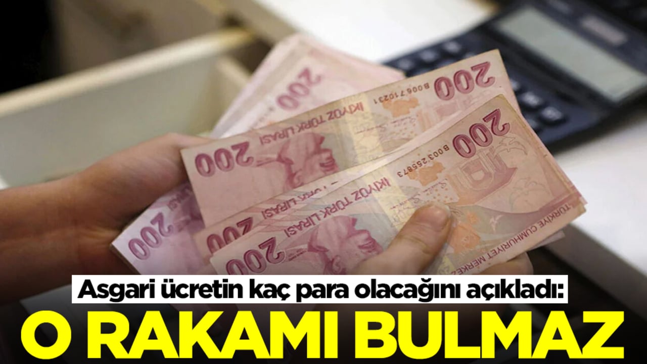 Asgari ücretin kaç para olacağını açıkladı: O rakamı bulmaz