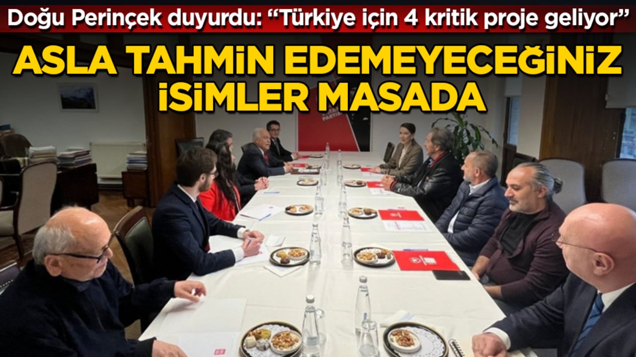 Asla tahmin edemeyeceğiniz isimler masada! Doğu Perinçek duyurdu: "Türkiye için 4 kritik proje geliyor"