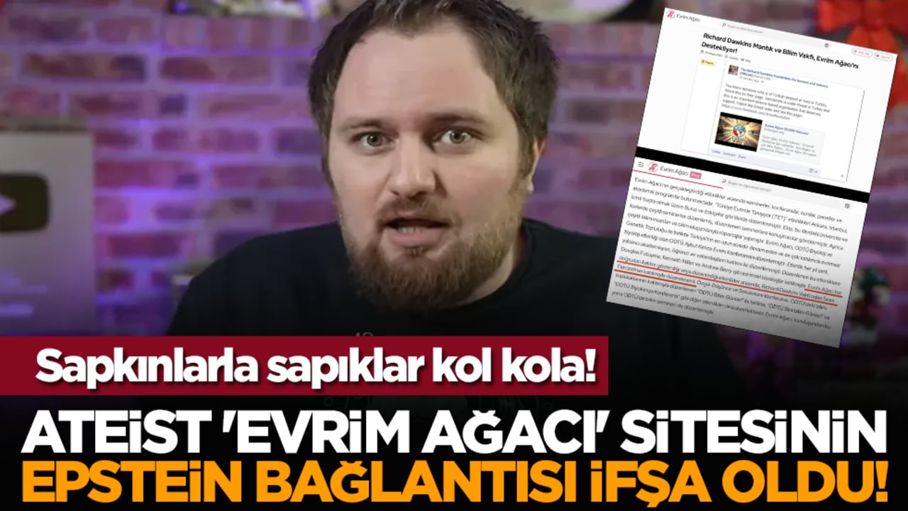 Ateist 'Evrim Ağacı' Sitesinin Epstein bağlantısı ifşa oldu! Sapkınlarla sapıklar kol kola!