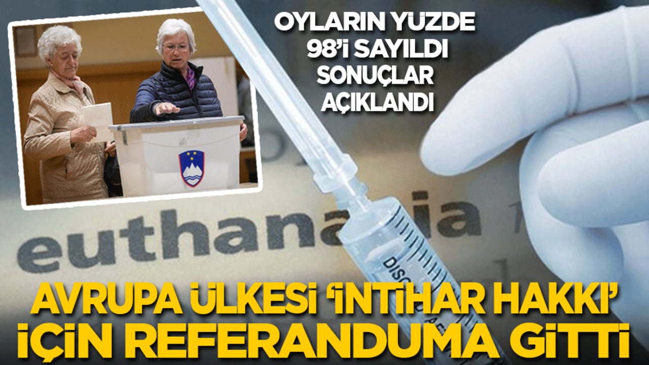 Avrupa ülkesi ‘intihar hakkı’ için referanduma gitti! Oyların yüzde 98’i sayıldı, sonuçlar açıklandı