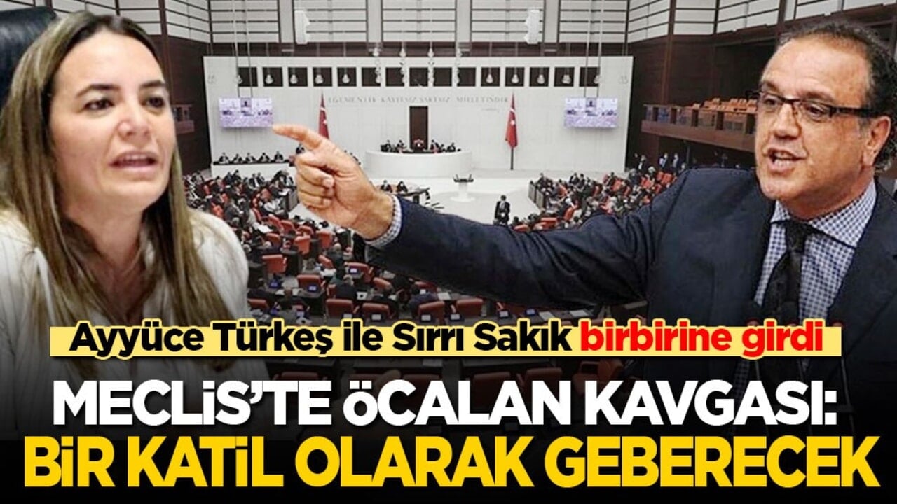 Ayyüce Türkeş ile Sırrı Sakık birbirine girdi! Meclis’te Öcalan kavgası: Bir katil olarak geberecek!