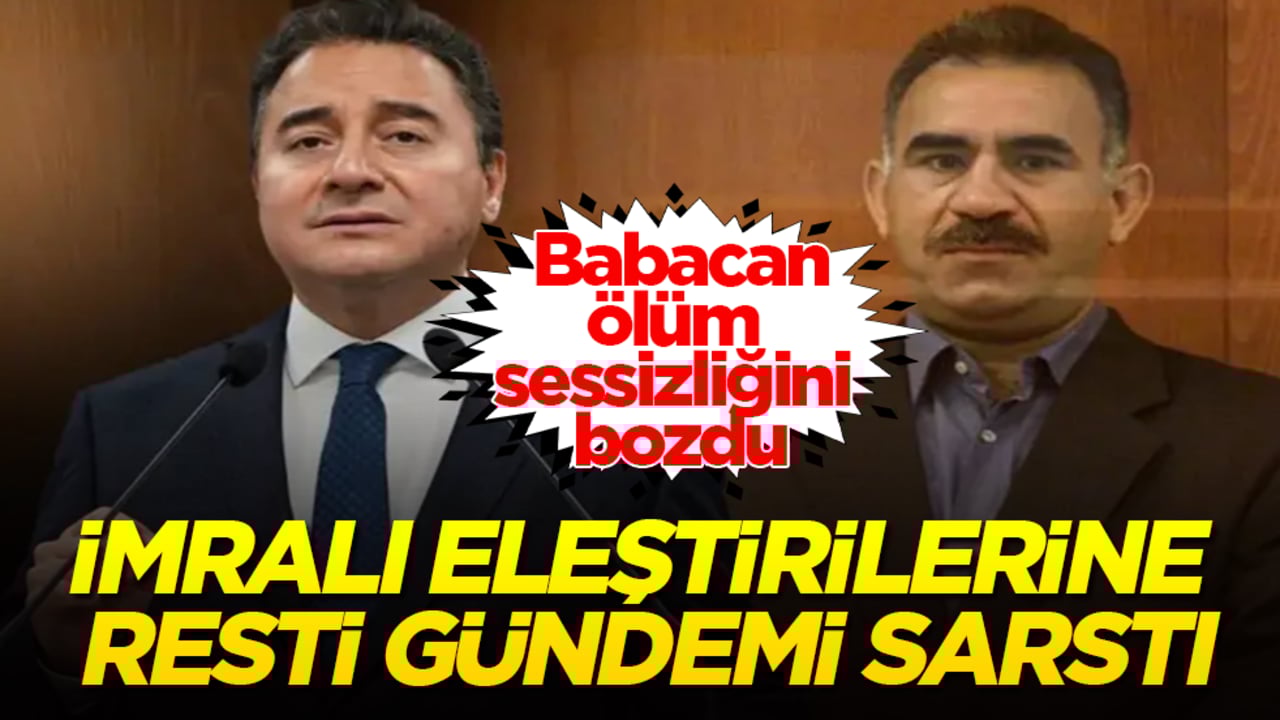Babacan, ölüm sessizliğini bozdu! İmralı eleştirilerine resti gündemi sarstı