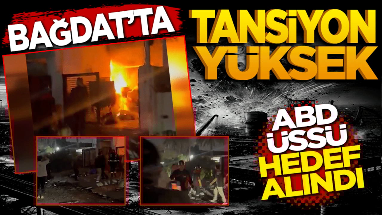 Bağdat’ta tansiyon yükseldi: ABD üssü hedef alındı, bir eve roket isabet etti