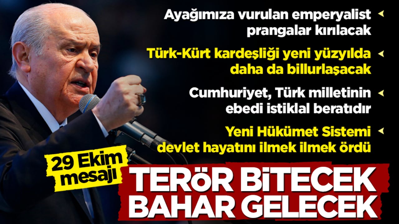 Bahçeli'den 29 Ekim mesajı