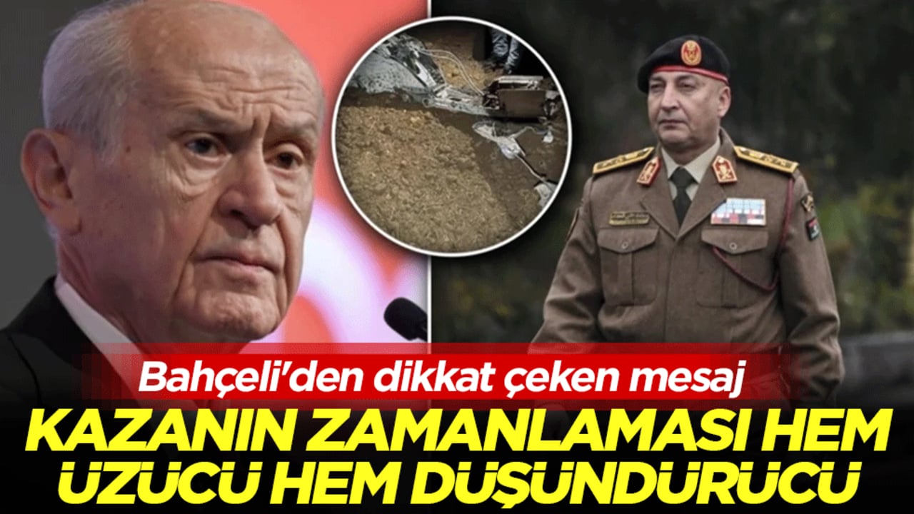 Bahçeli'den taziye ve dikkat çeken mesaj: Kazanın zamanlaması hem üzücü hem düşündürücü