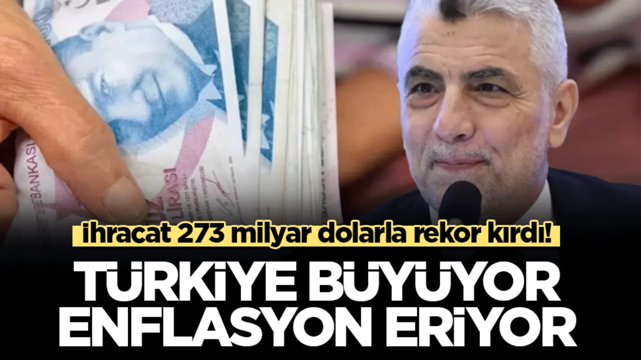 Bakan Bolat duyurdu: İhracat 273 milyar dolarla rekor kırdı! Türkiye büyüyor, enflasyon eriyor