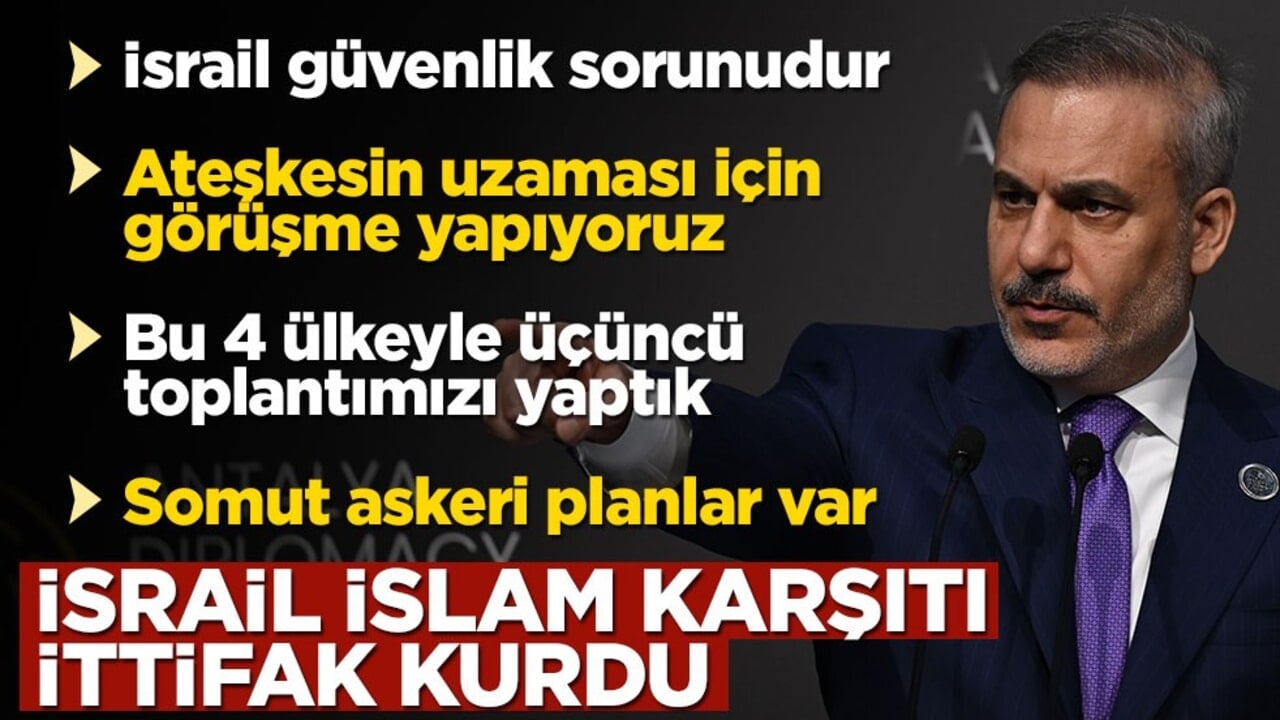 Bakan Fidan'dan önemli açıklamalar: 4 ülke Gazze için harekete geçti
