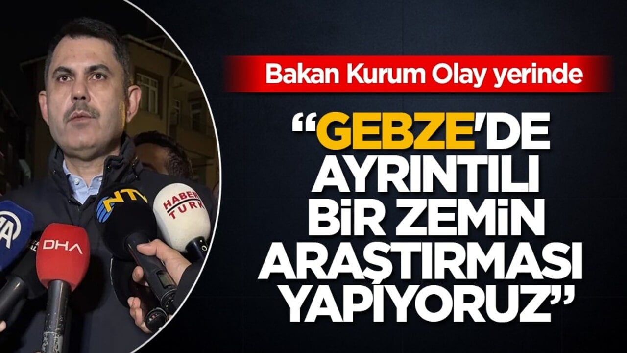 Bakan Kurum, Gebze'de çökme alarmının bilançosunu açıkladı: "Bugün itibariyle 16 bina tahliye edildi"