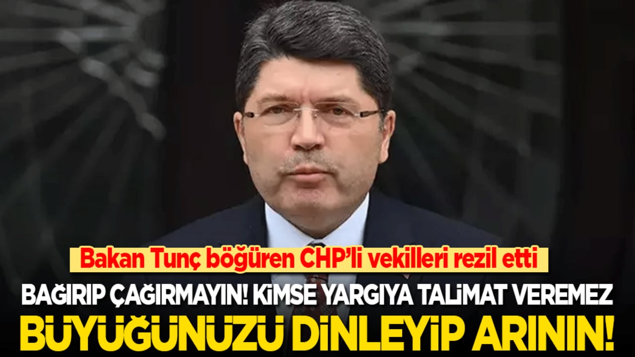 Bakan Tunç böğüren CHP’li vekilleri rezil etti: Bağırıp çağırmayın! Büyüğünüzü dinleyip arının!