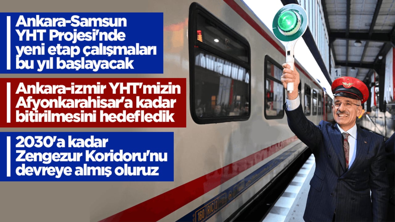 Bakan Uraloğlu müjdeyi verdi! Ankara-Samsun YHT Projesi'nde yeni etap çalışmaları bu yıl başlayacak