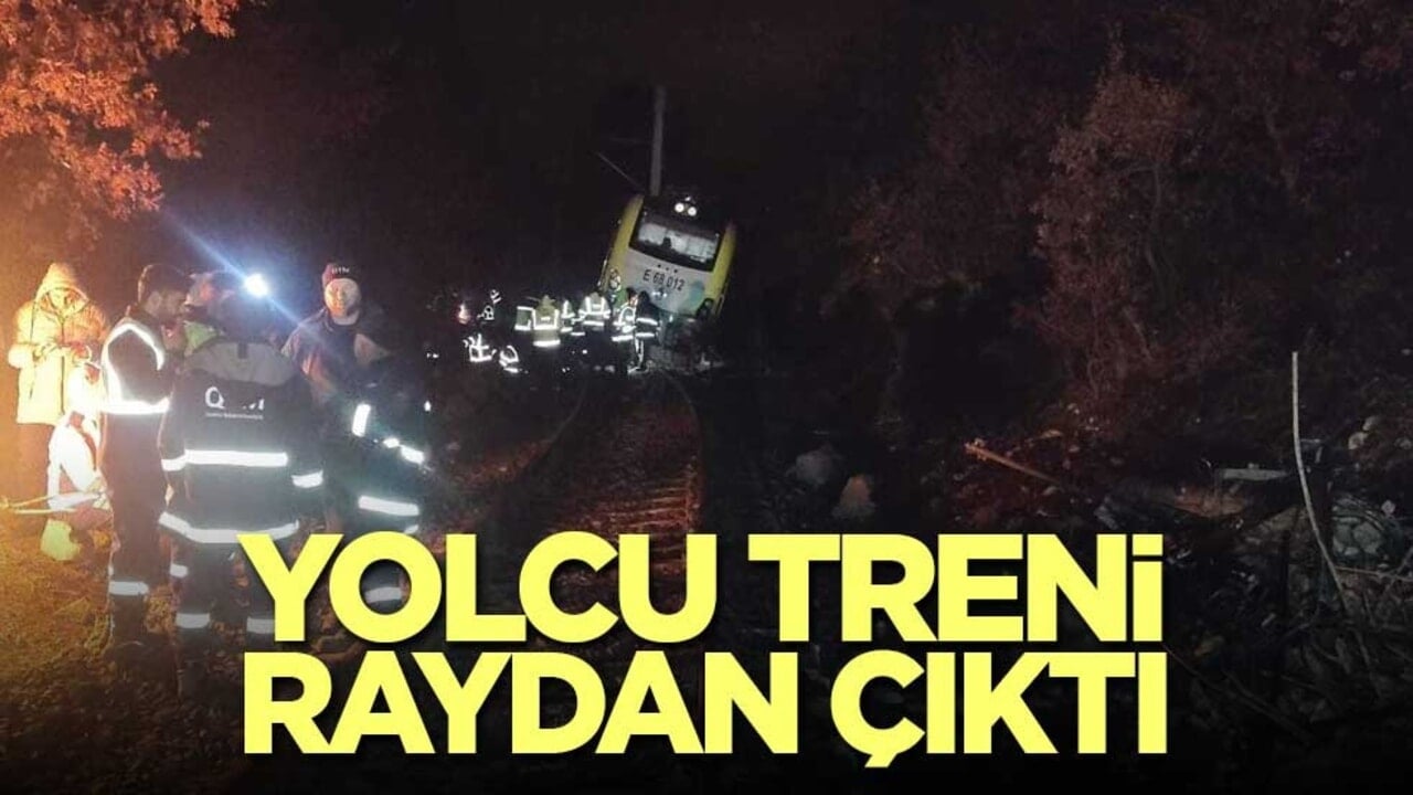 Balıkesir’de yolcu treni raydan çıktı: 1 yaralı