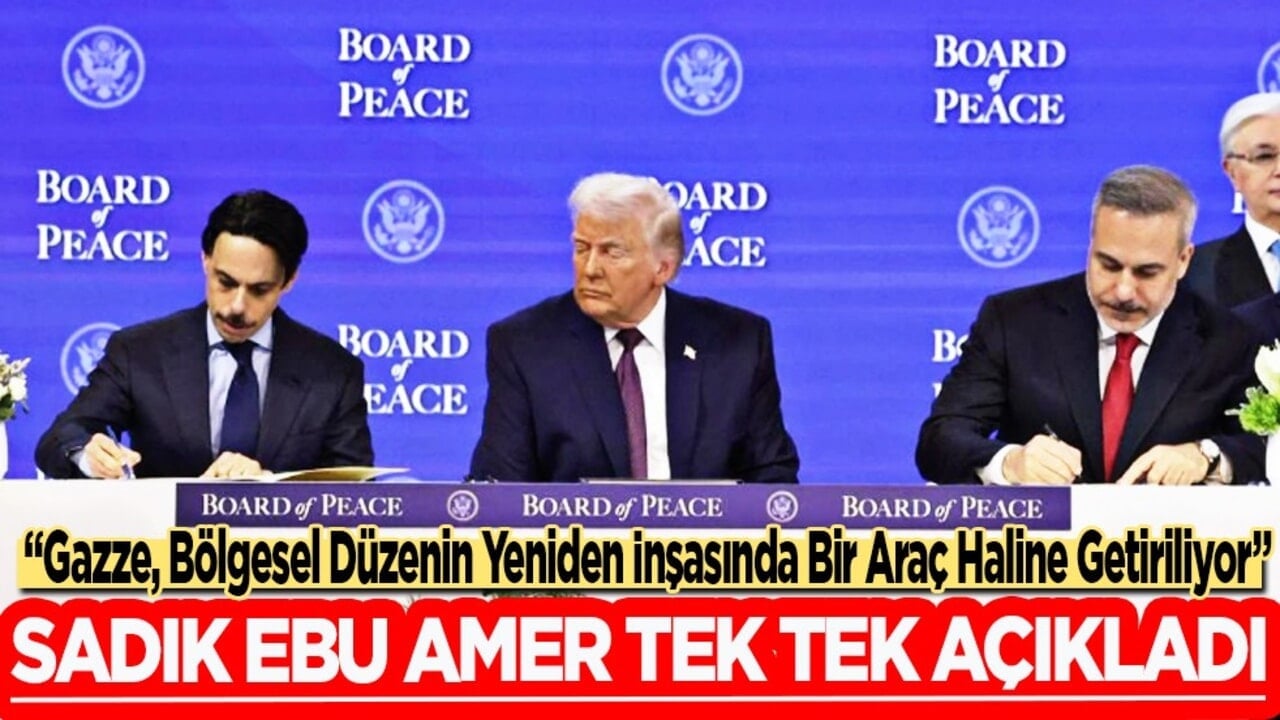 'Barış Konseyi' Tartışması: Sadık Ebu Amer: Gazze, Bölgesel Düzenin Yeniden İnşasında Bir Araç Haline Getiriliyor