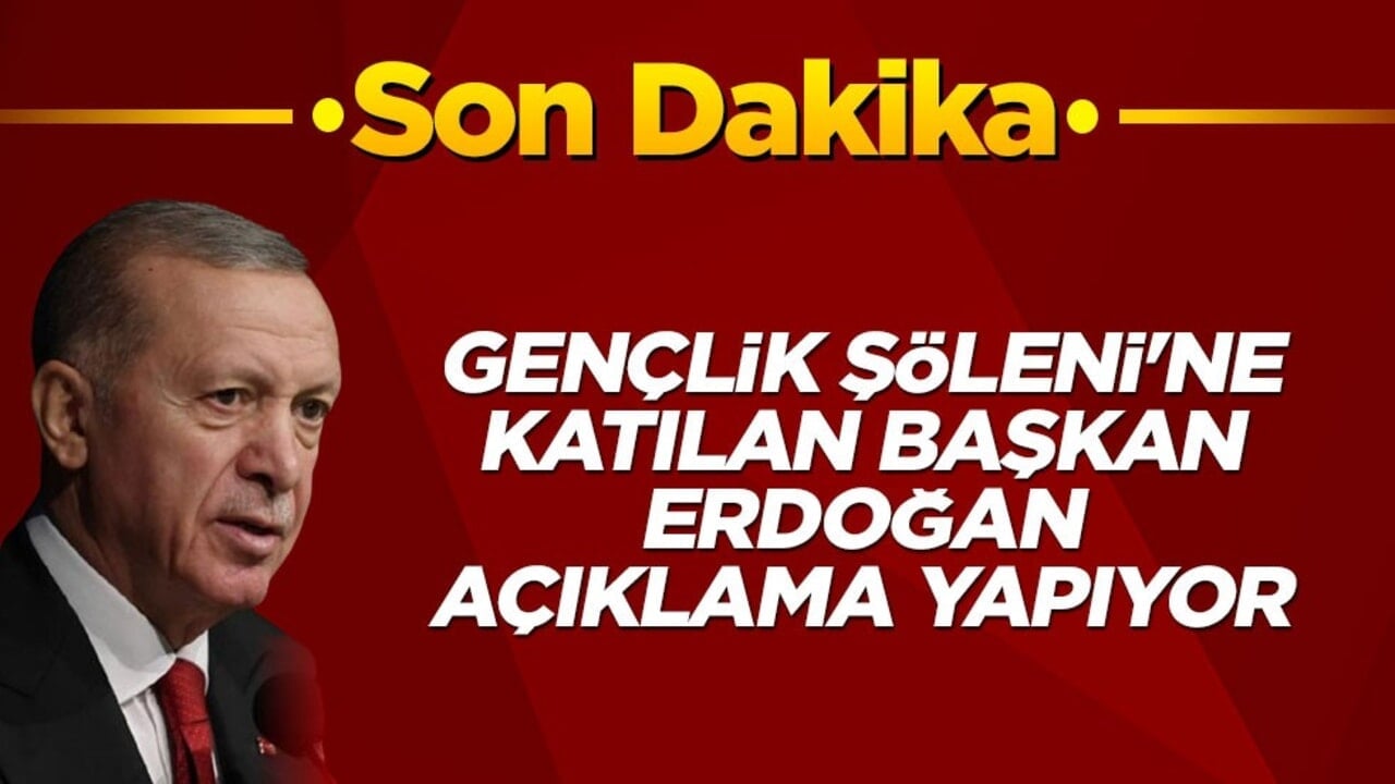 Başkan Erdoğan açıklamalarda bulunuyor