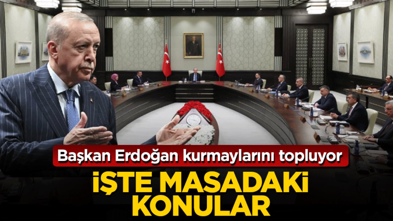 Başkan Erdoğan kurmaylarını topluyor! İşte masadaki konular