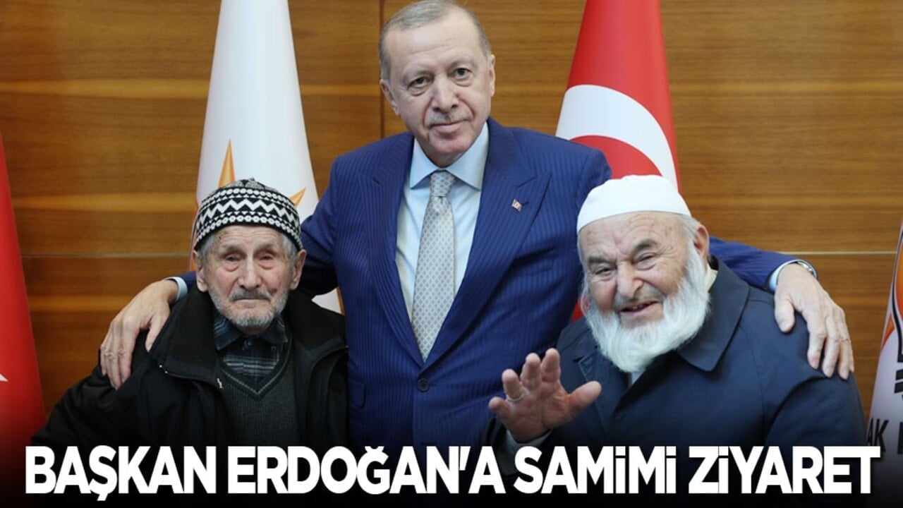 Başkan Erdoğan'a samimi ziyaret