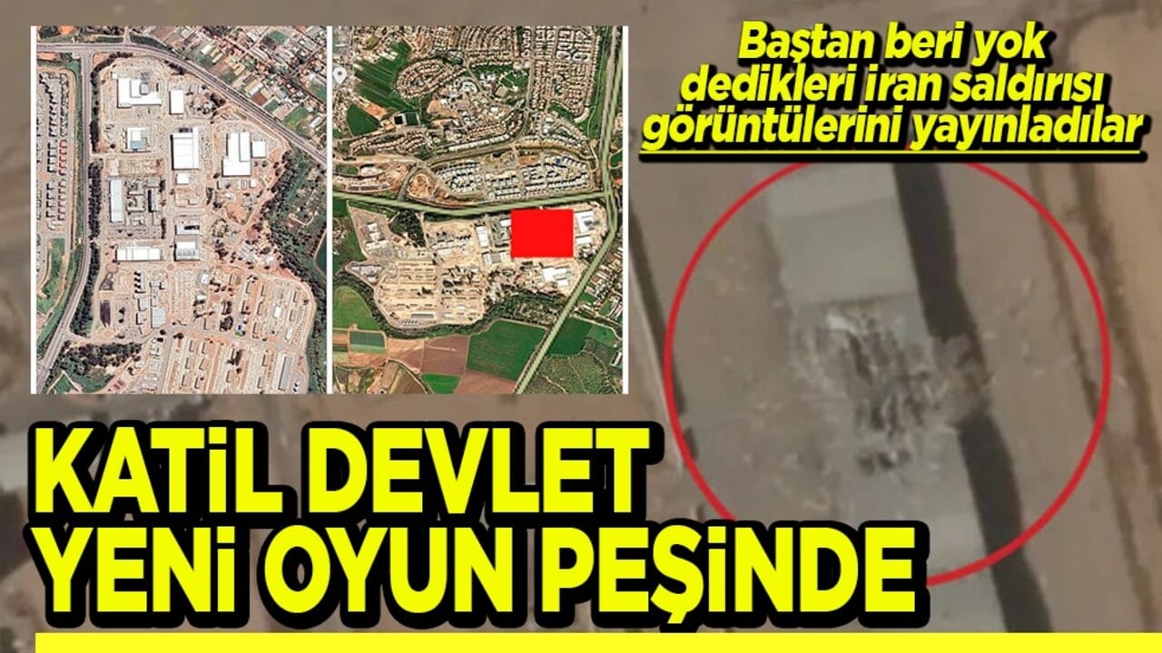 Baştan beri yok dedikleri İran saldırısı görüntülerini yayınladılar Katil devlet yeni oyun peşinde