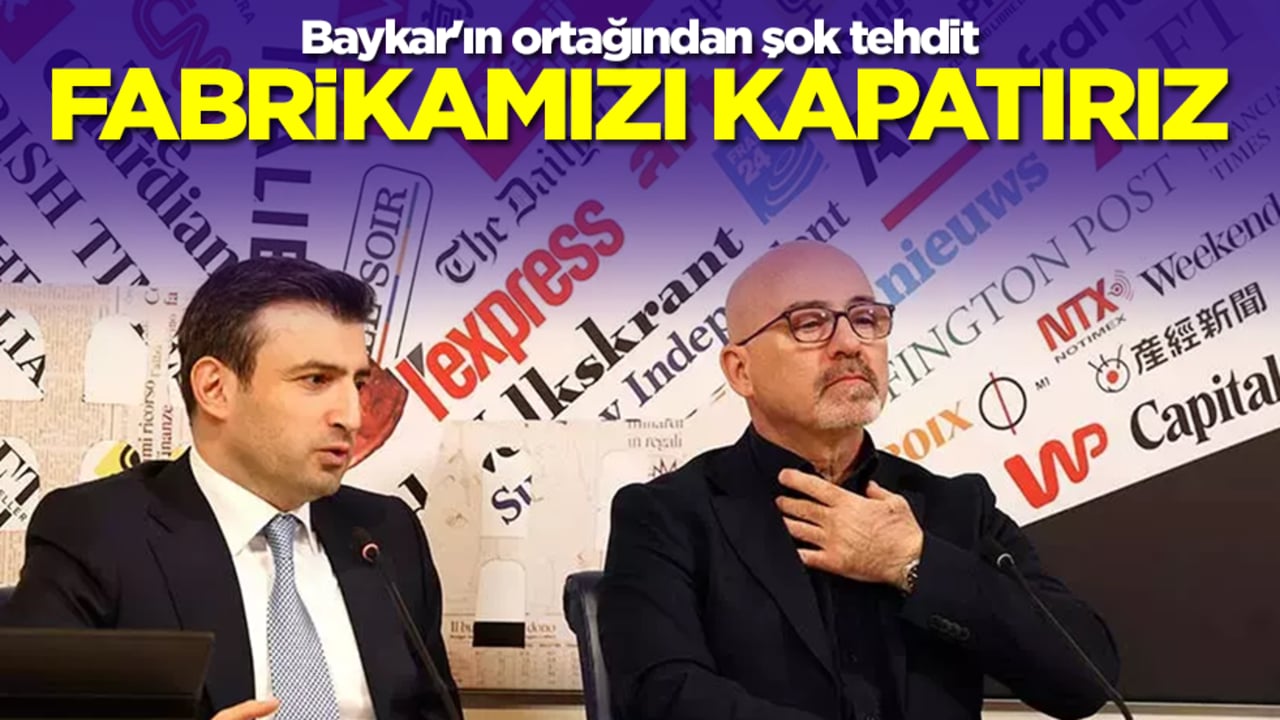 Baykar'ın ortağından şok tehdit: Fabrikamızı kapatırız