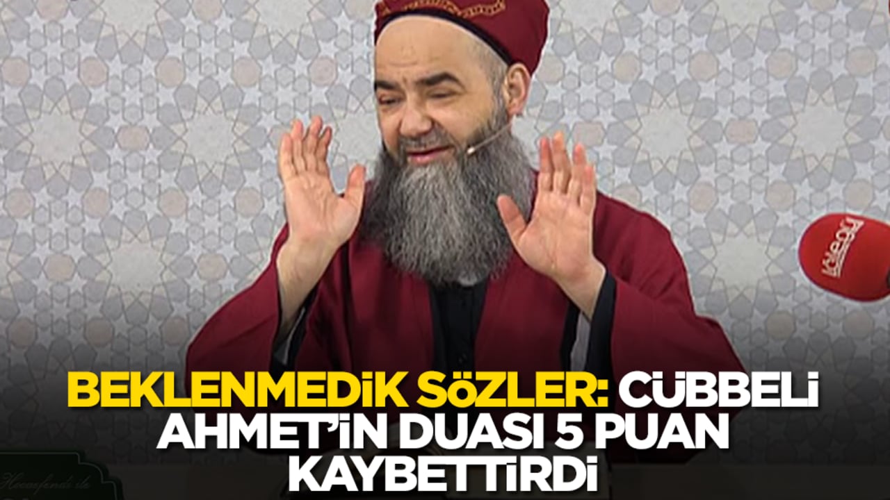 Beklenmedik sözler: Cübbeli Ahmet'in duası bana 5 puan kaybettirdi