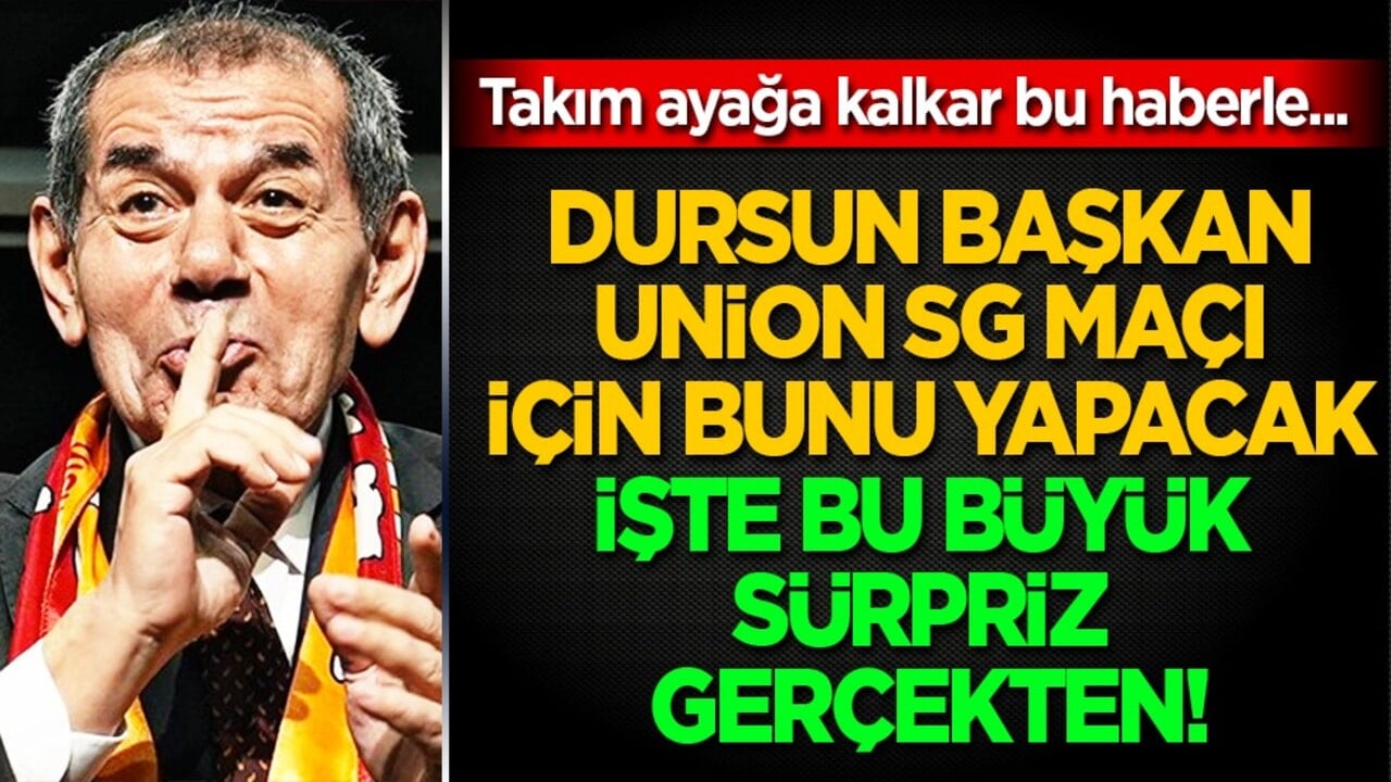 Belçikalılar işte şimdi yandı... Dursun Özbek'ten takıma söz: Union SG maçına da aynı tarife