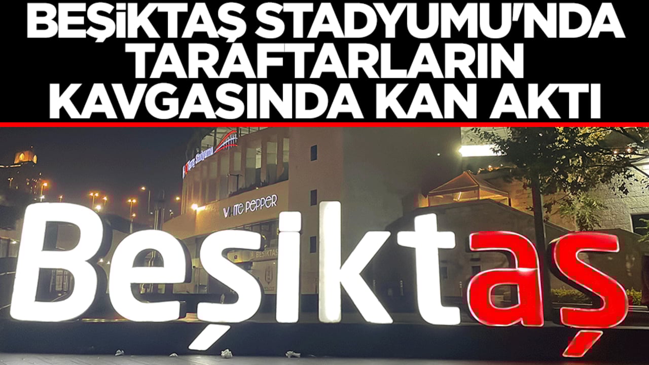 Beşiktaş Tüpraş Stadyumu'nda taraftarların kavgasında kan aktı