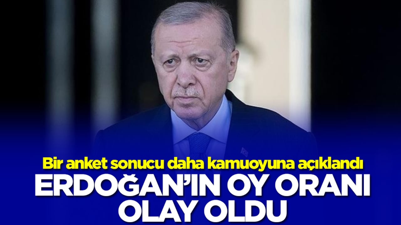 Bir anket sonucu daha kamuoyuna açıklandı: Erdoğan'ın oy oranı olay oldu