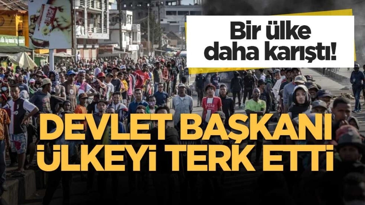 Bir ülke daha karıştı! Devlet Başkanı ülkeyi terk etti