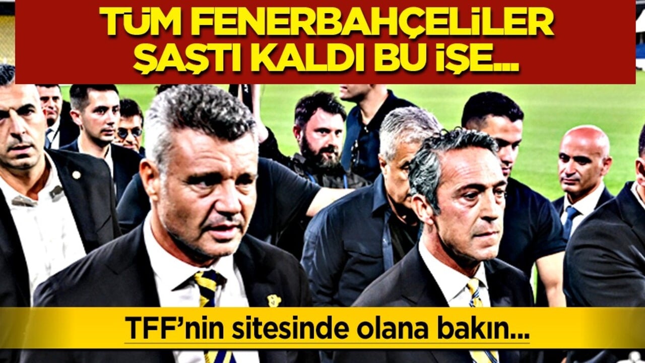 Bu bir şaka mı? İşte Fenerbahçe'nin santrforu! TFF'nin sitesinde yazıyor