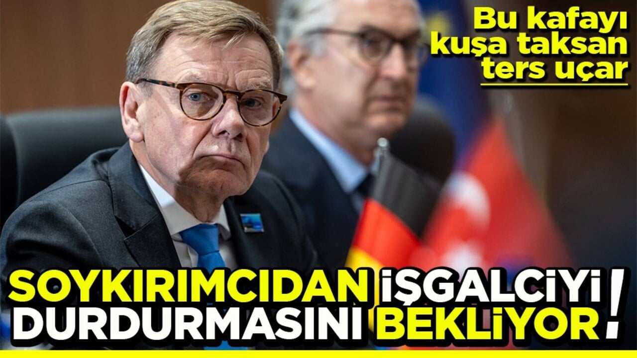 Bu kafayı kuşa taksan ters uçar Soykırımcıdan işgalciyi durdurmasını bekliyor!