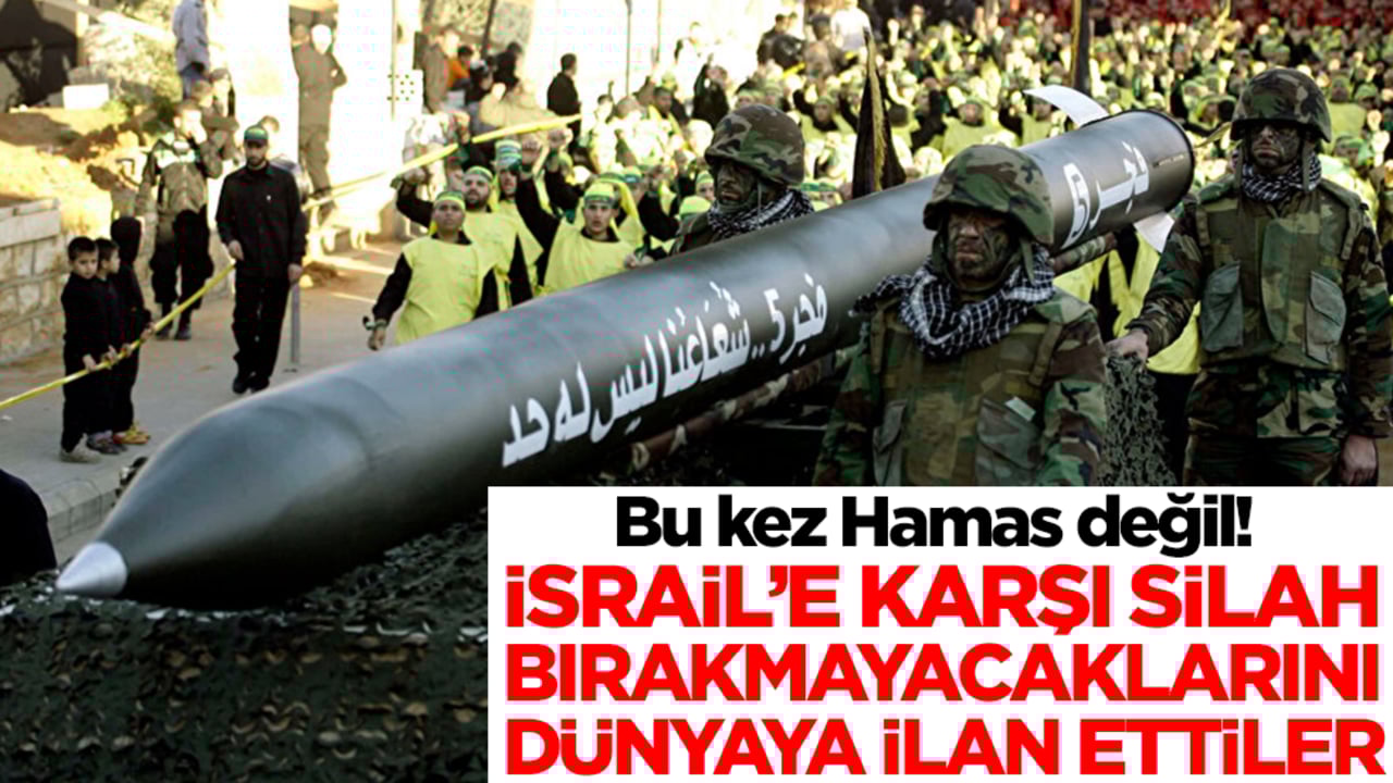 Bu kez Hamas değil! İsrail'e karşı silah bırakmayacaklarını dünyaya ilan ettiler