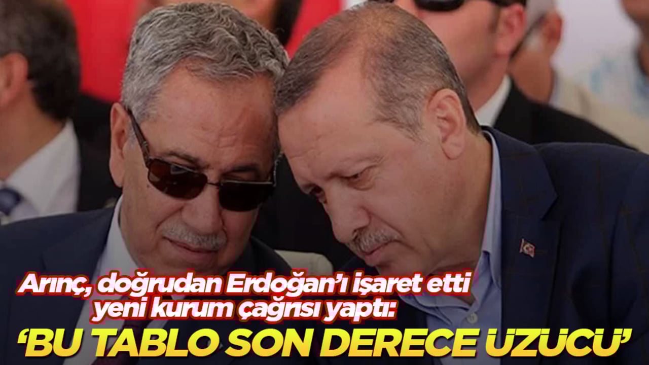 Bülent Arınç, doğrudan Erdoğan’ı işaret etti, yeni kurum çağrısı yaptı: Bu tablo son derece üzücü