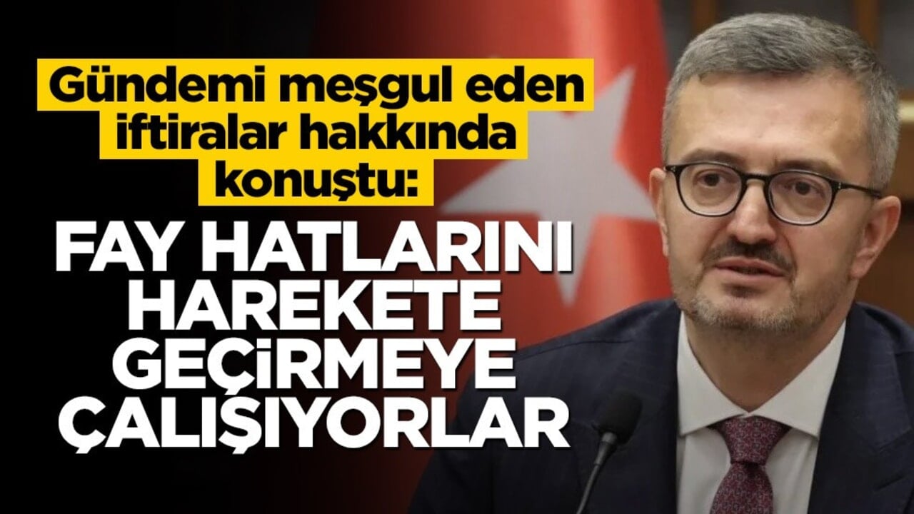 Burhanettin Duran gündemi ele geçiren iftiralar hakkında konuştu! "Fay hatlarını harekete geçirmeye çalışıyorlar"