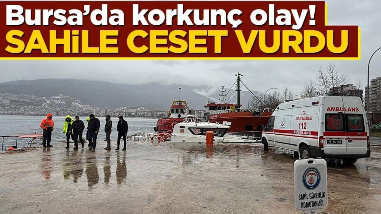 Bursa'da korkunç olay! Sahile ceset vurdu