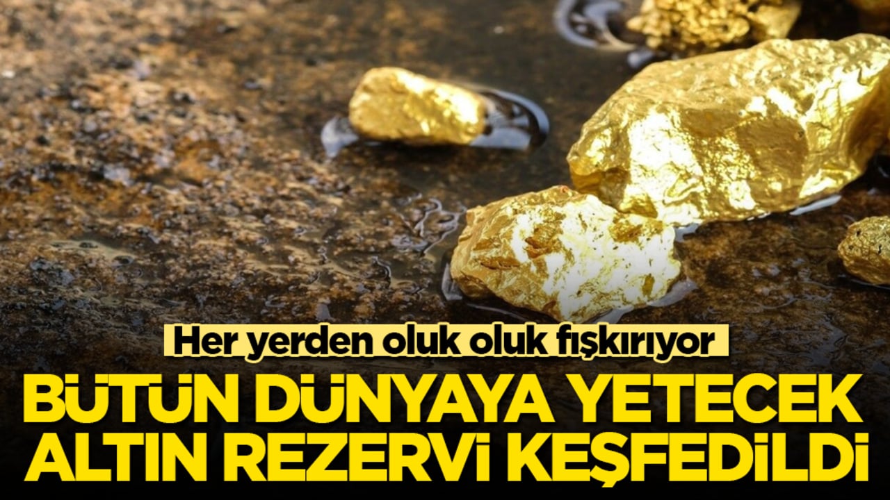 Bütün dünyaya yetecek altın rezervi keşfedildi! Her yerden oluk oluk fışkırıyor