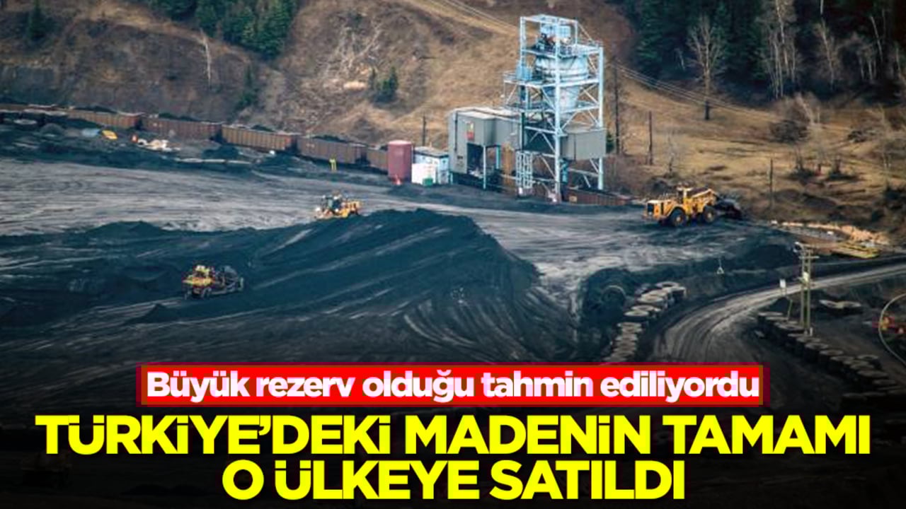 Büyük rezerv olduğu tahmin ediliyordu: Türkiye'deki madenin tamamı o ülkeye satıldı