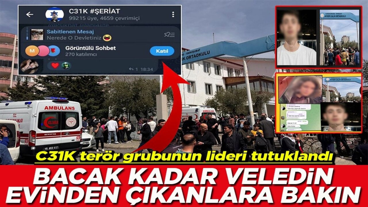 C31K terör grubunun lideri tutuklandı Bacak kadar veledin evinden çıkanlara bakın