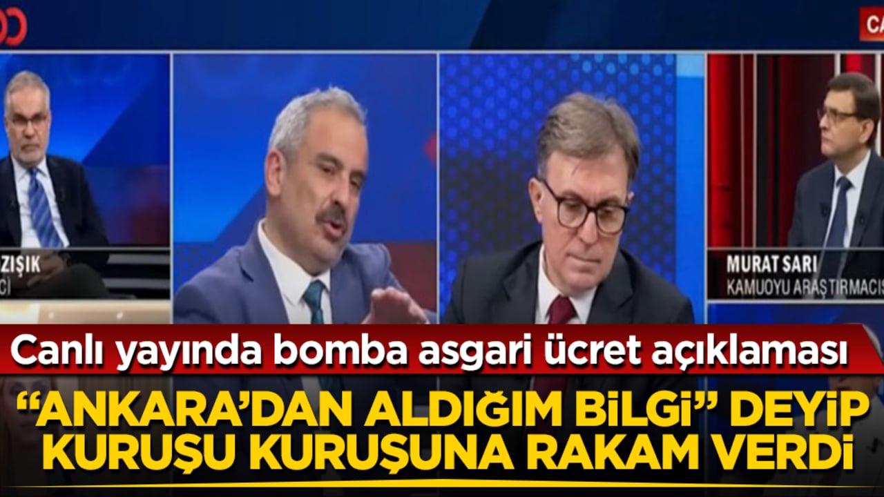 Canlı yayında bomba asgari ücret açıklaması! "Ankara’dan aldığım bilgi" deyip kuruşu kuruşuna rakam verdi